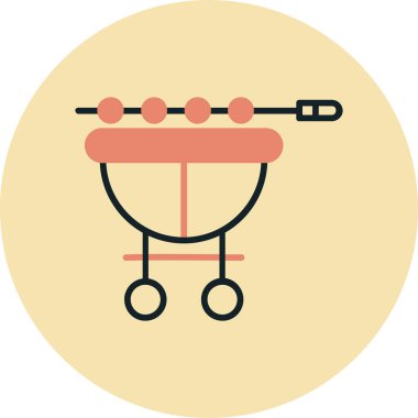 Bebek arabası mı? Web simgesi basit illüstrasyon