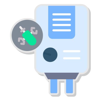 data disk vektör renk simgesi