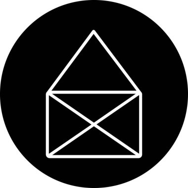 Zarf simgesi. vektör illüstrasyonu