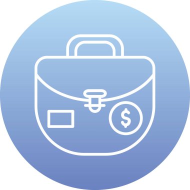 evrak çantası ikonu vektör illüstrasyonu