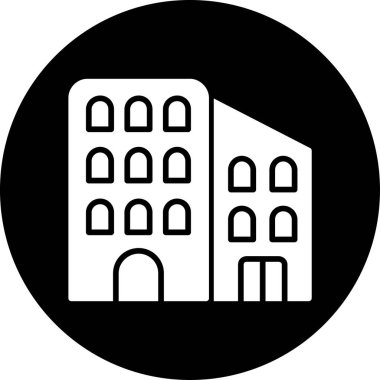 şehir simgesi vektör illüstrasyonu