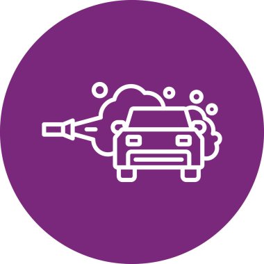 Araba simgesinin vektör illüstrasyonu