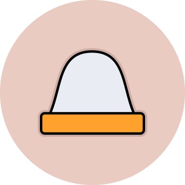 Şapka. Web simgesi basit illüstrasyon