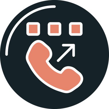 telefon simgesi, vektör illüstrasyonu