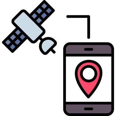 Harita konum gezinme simgesi - taslak biçimi