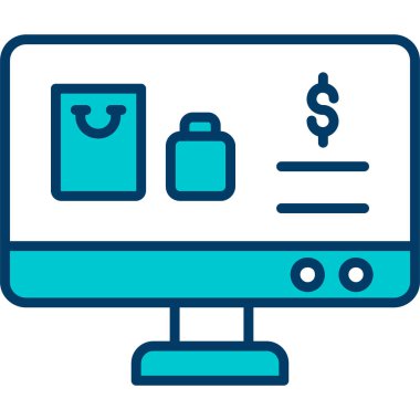 ecommerce alışveriş İnternet simgesi