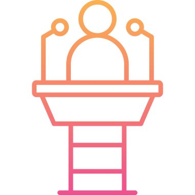 Modern bir simgenin vektör illüstrasyonu