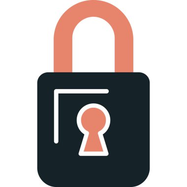 ikon vektör illüstrasyonunu kilitle