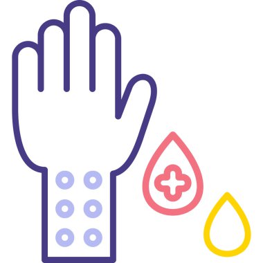 kan damlası ikon vektör illüstrasyonu