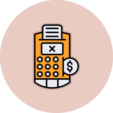 hesap makinesi simgesi vektör illüstrasyonu