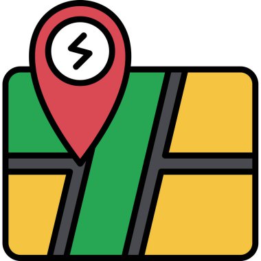 konum pin simgesi, vektör illüstrasyonu