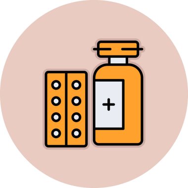 İlaç hapları. Web simgesi