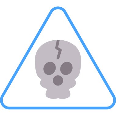 warning sign. web icon simple illustration