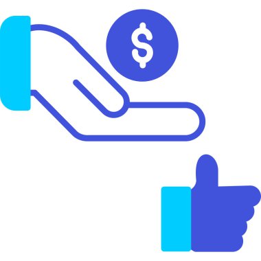 para ve finans simgesi vektör illüstrasyonu