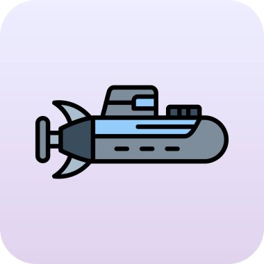 Denizaltı simgesi, anahat stili