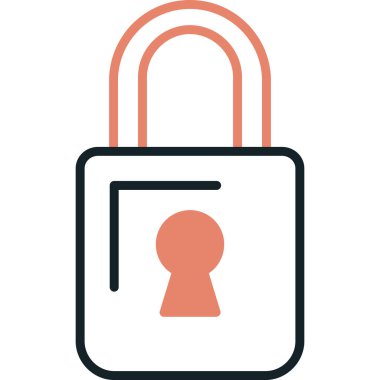 ikon vektör illüstrasyonunu kilitle