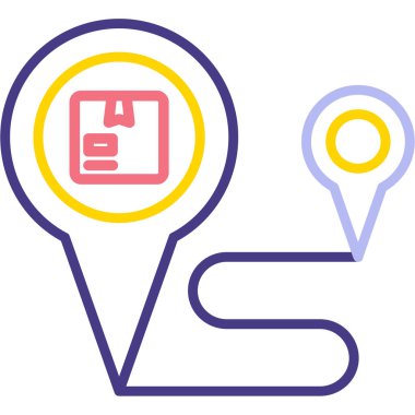 Harita işaretleyici. modern simge