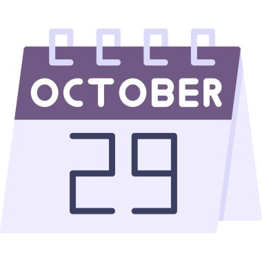 Ekim 15 - vektör simgesi - takvim tasarımı