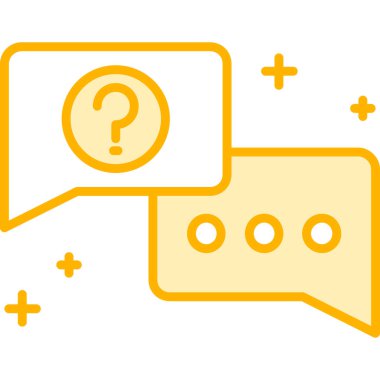 Sohbet simgesinin vektör illüstrasyonu