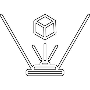 Modern eğitim ikonunun vektör illüstrasyonu