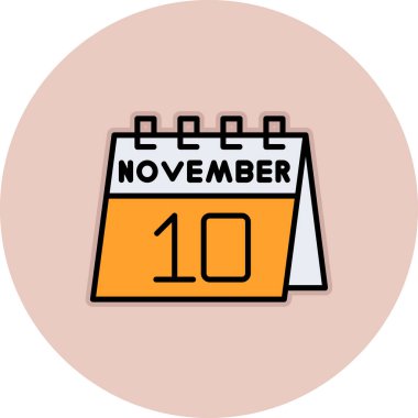 Takvim simgesinin vektör illüstrasyonu