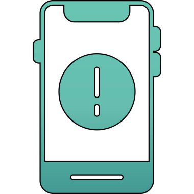 akıllı telefon simgesi vektör illüstrasyonu