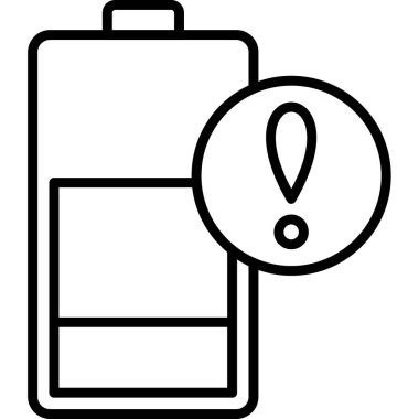 pil simgesi, vektör illüstrasyonu