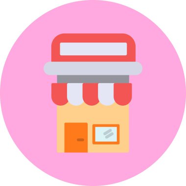 Alışveriş. Web simgesi basit illüstrasyon