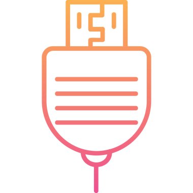 vektör simgesi, kalbinde tıpa olan cep telefonu