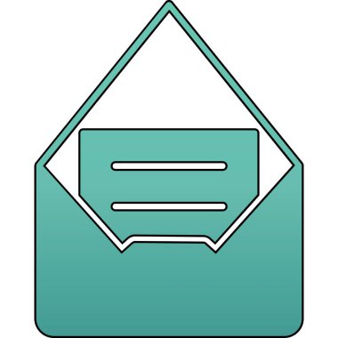 E- posta simgesi vektör illüstrasyonu