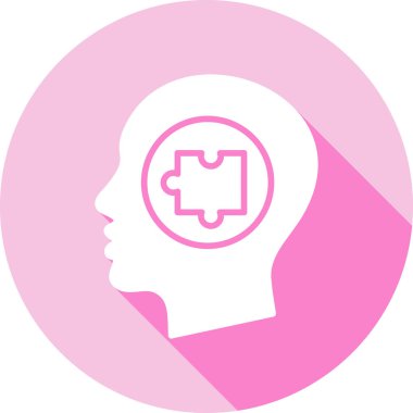 Beyin. Web simgesi basit illüstrasyon