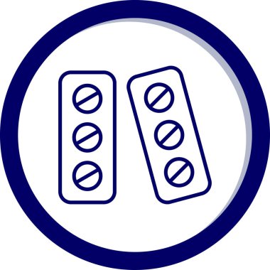 Haplar. Web simgesi basit illüstrasyon