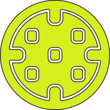 Çizgi film simgesinin vektör çizimi