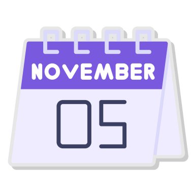 Takvim simgesi vektör illüstrasyonu