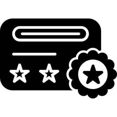 derecelendirme ikonu vektör illüstrasyonu