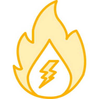 Yangın. Web simgesi basit illüstrasyon