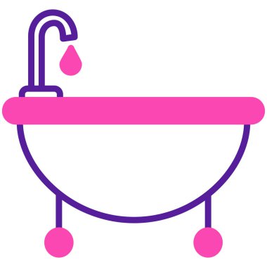 Banyo banyosu. Basit illüstrasyon