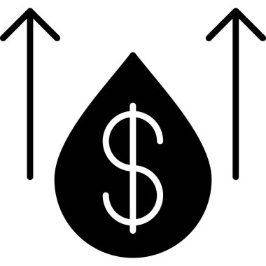 Bırakma vektör simgesi ile dolar düşüşü