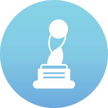 Kupa. Web simgesi basit illüstrasyon