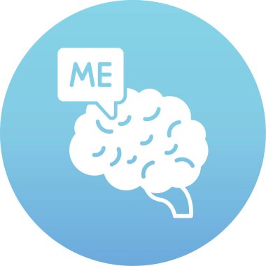 Seni seviyorum yazısıyla izole edilmiş mavi beyin.