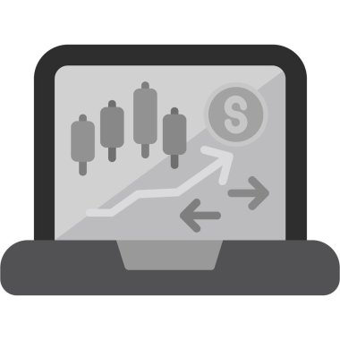 İş büyüme vektör simgesi. düz dizayn.