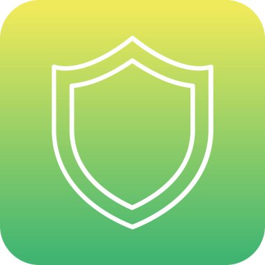 Kalkan simgesi dijital yeşil