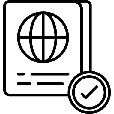 belge simgesi vektör illüstrasyonu