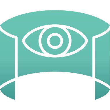 Göz. Web simgesi basit illüstrasyon