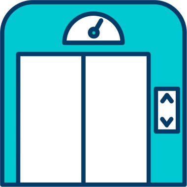 Otel simgesi vektör illüstrasyonu