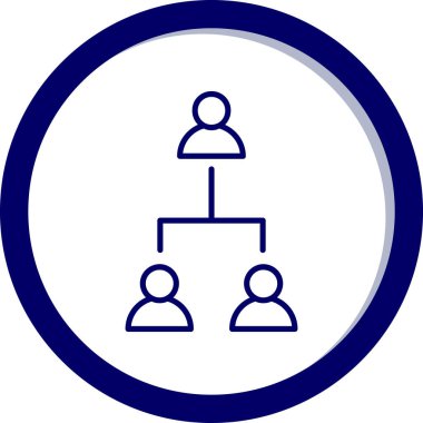 hiyerarşi. Web simgesi basit illüstrasyon