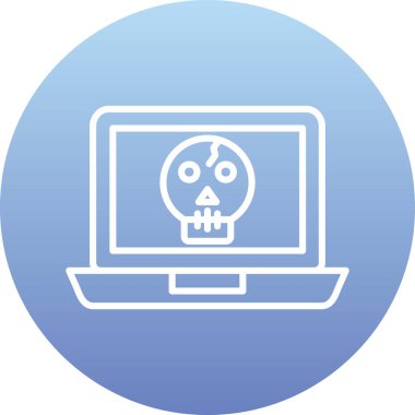 Kafatası simge vektör çizim