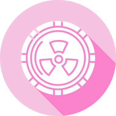 Radyasyon. Web simgesi basit illüstrasyon