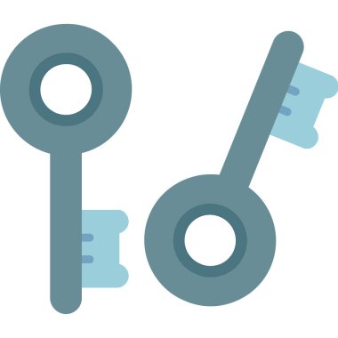 anahtar simgesi, düz simge tasarımı