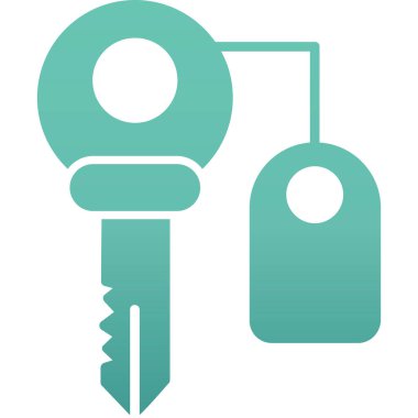 anahtar simgesi. vektör illüstrasyonu